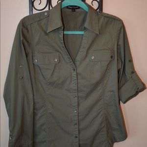 EXPRESS Military style button down